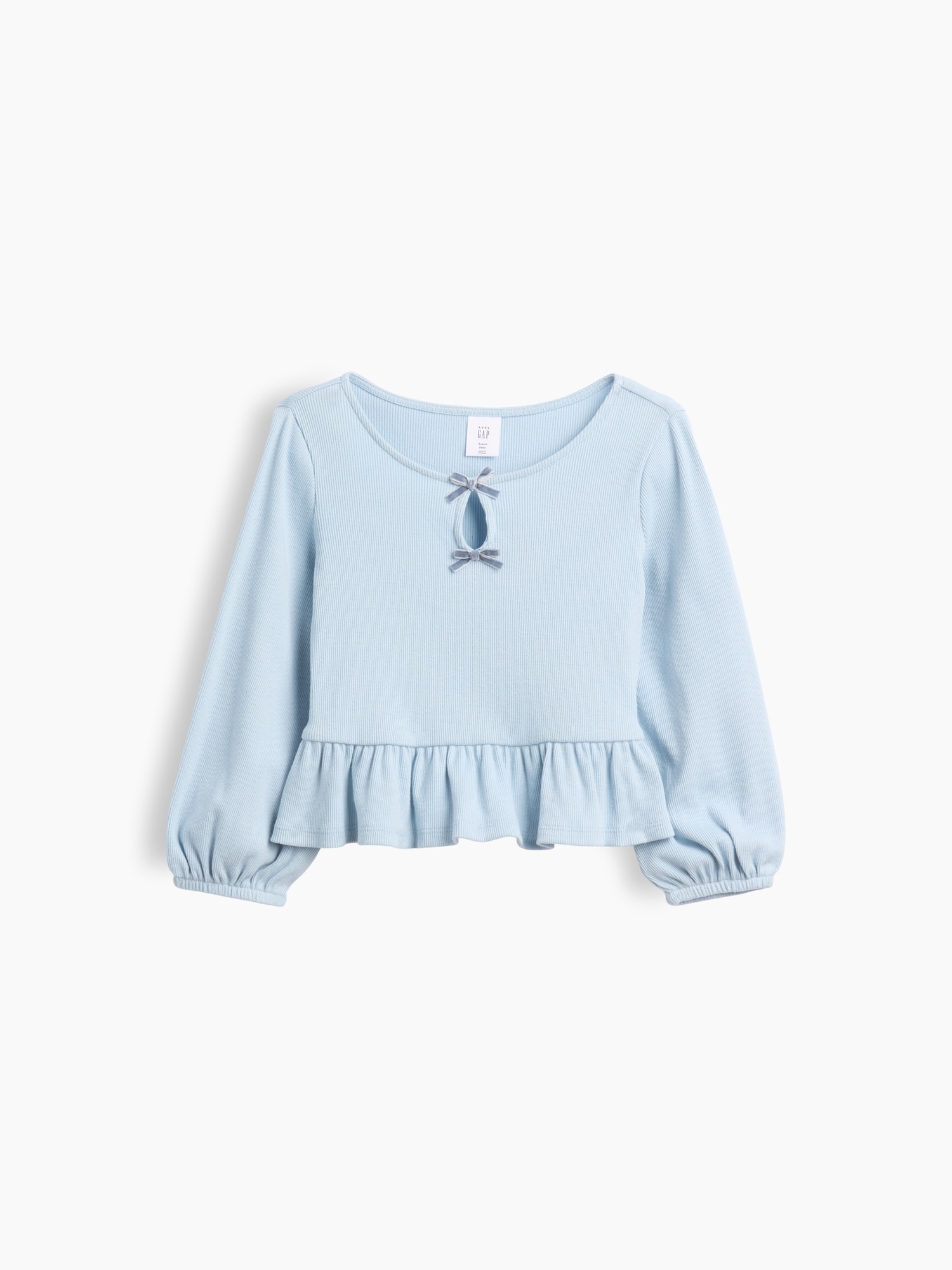 Baby & Toddler Rib Peplum Top