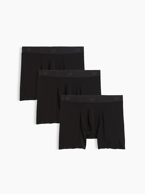 CALEÇON BOXEUR EN MODAL, ENTREJAMBE DE 12,5 CM (PAQUET DE 3)