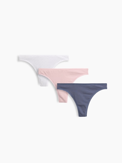 TANGA EN COTON BIOLOGIQUE EXTENSIBLE PUREDOUCEUR (PAQUET DE 3)
