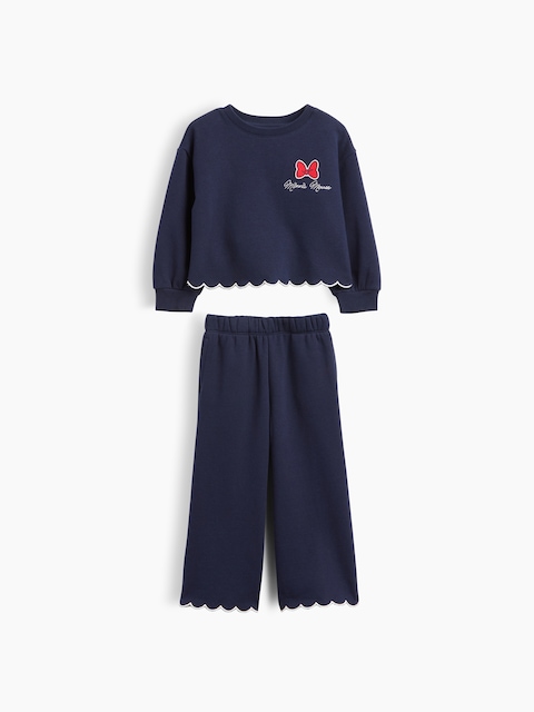 ENSEMBLE EN COTON OUATÉ FESTONNÉ VINTAGEDOUX GAP × DISNEY POUR BÉBÉ ET TOUT-PETIT