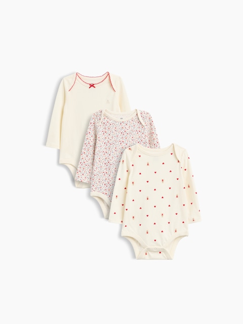 CACHE-COUCHE PREMIERS ESSENTIELS EN COTON BIOLOGIQUE POUR BÉBÉ (PAQUET DE 3)