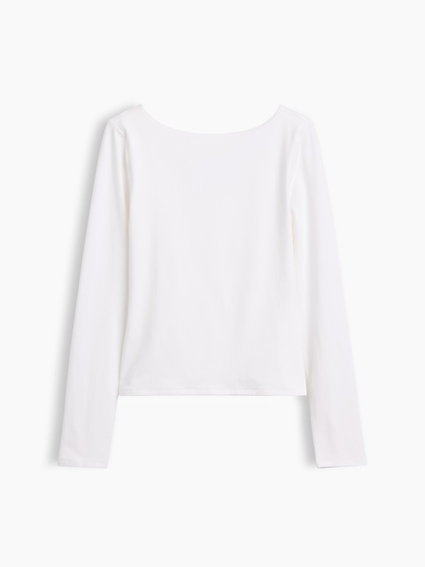 CloseKnit Jersey Scoop-Back T-Shirt