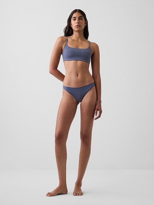 L'image numéro 4 présente Culotte bikini en coton biologique extensible PureDouceur