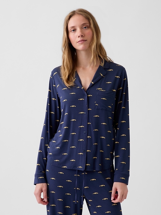 L'image numéro 1 présente Haut de pyjama en modal PureDouceur