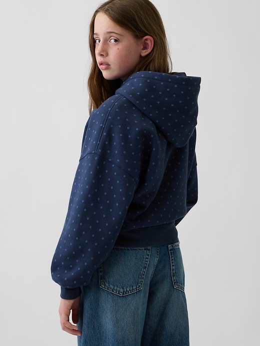 L'image numéro 3 présente Veste surdimensionnée Vintage doux à logo pour Enfant