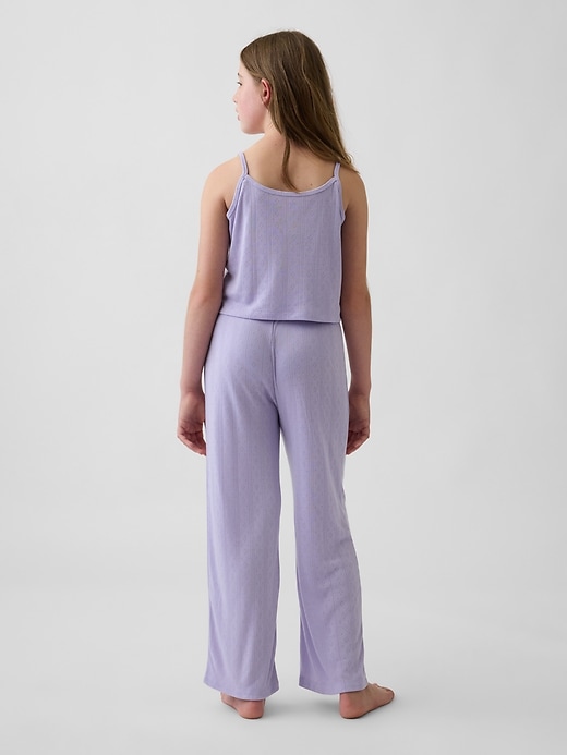 L'image numéro 3 présente Pyjama en tricot pointelle de polyester recyclé pour Enfant