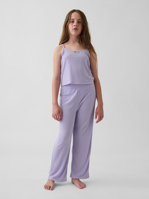 Kids Recycled Pointelle Tank PJ Set