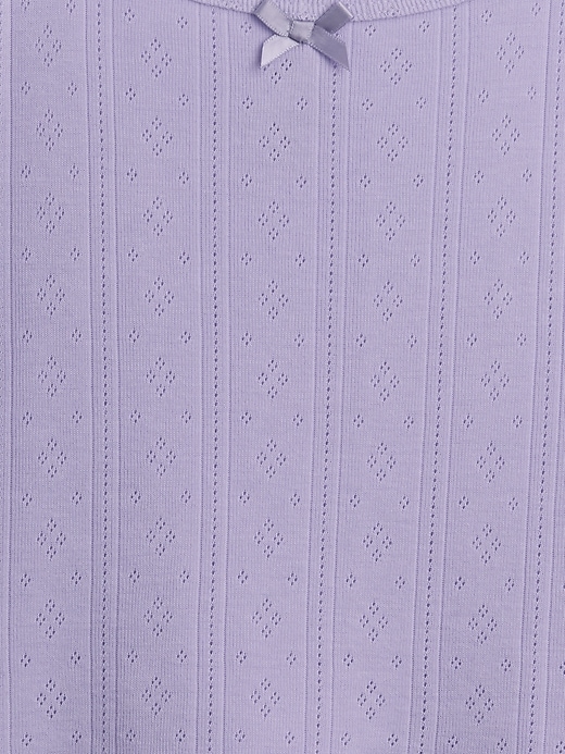 L'image numéro 4 présente Pyjama en tricot pointelle de polyester recyclé pour Enfant