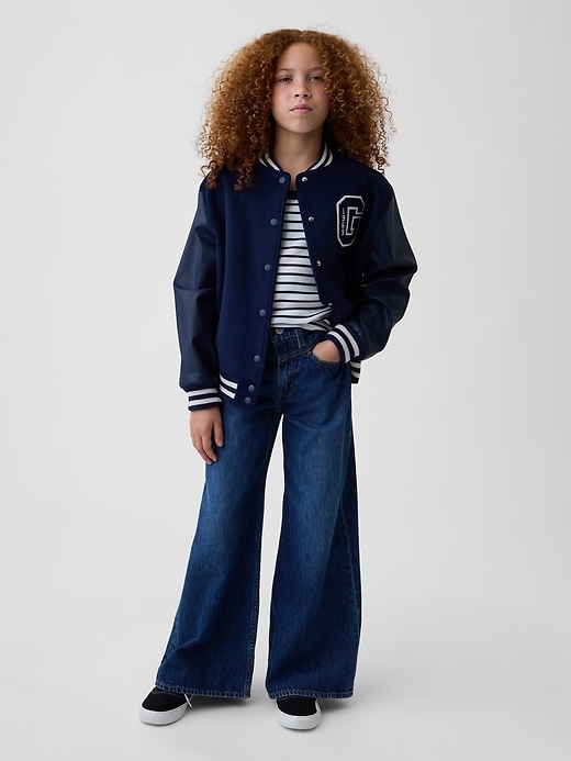 Image number 5 showing, Kids Low Rise Front Yoke Baggy Jeans