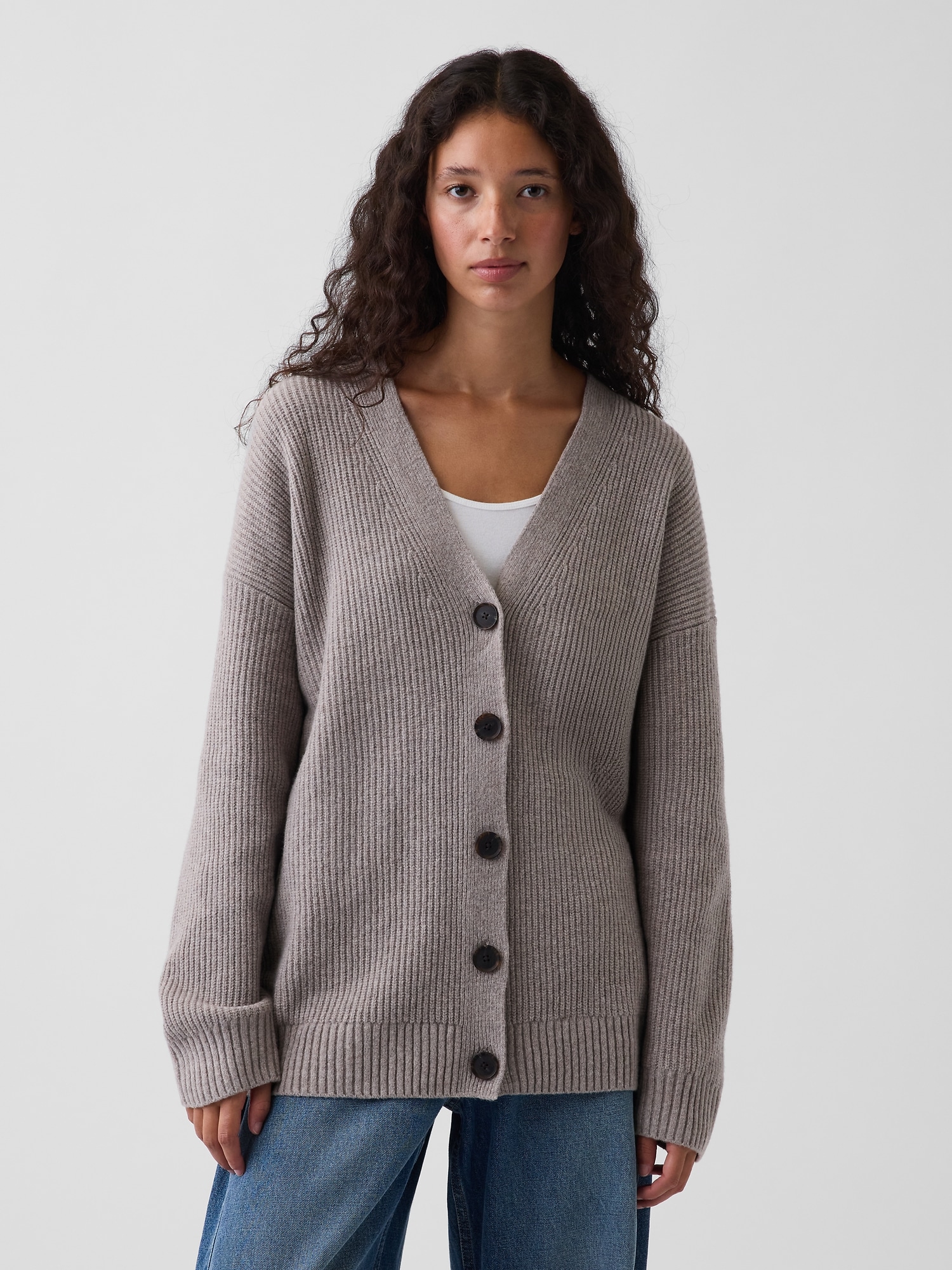 V-Neck Button Front Cardigan | Gap Canada