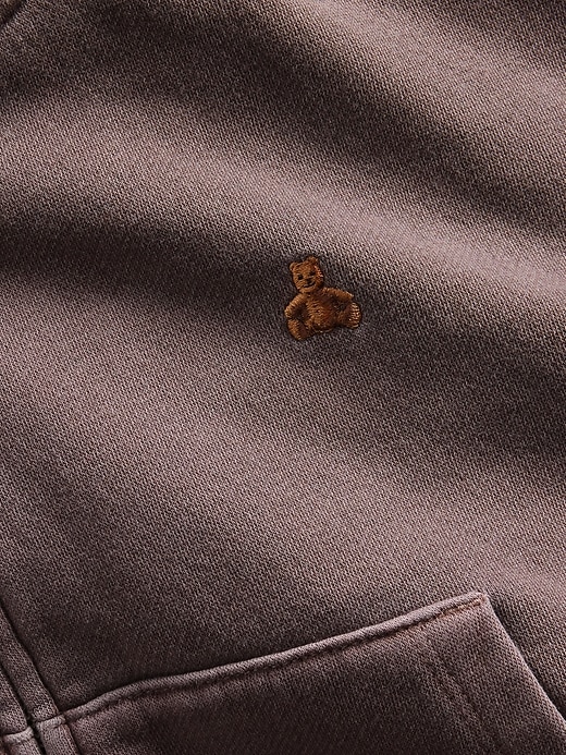 L'image numéro 4 présente Veste surdimensionnée Vintage doux à logo pour Enfant