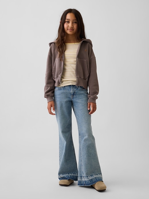 L'image numéro 2 présente Veste surdimensionnée Vintage doux à logo pour Enfant