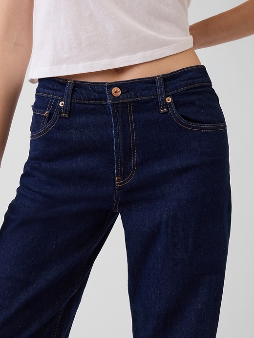 L'image numéro 5 présente Jean ample années 90 à taille basse