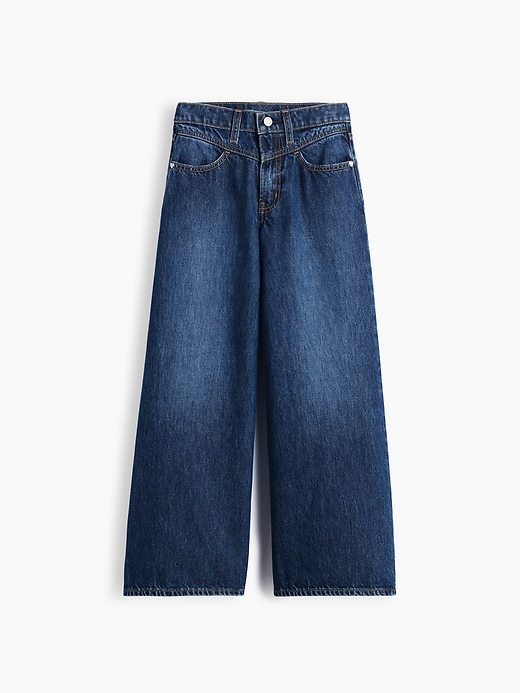 Image number 2 showing, Kids Low Rise Front Yoke Baggy Jeans