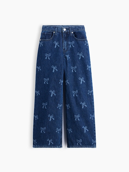 L'image numéro 2 présente Jean sportif jambe large à taille basse pour Enfant