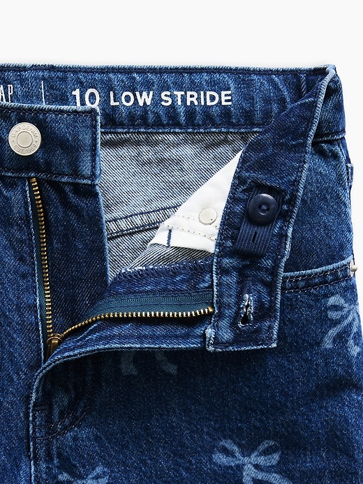 L'image numéro 7 présente Jean sportif jambe large à taille basse pour Enfant