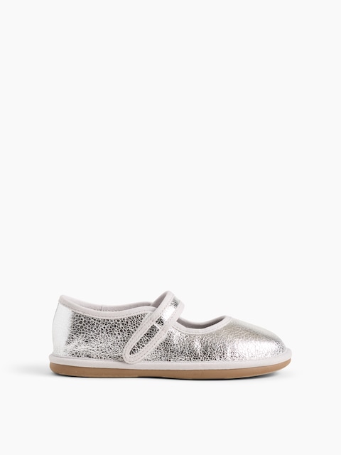 CHAUSSURES CHARLES IX AU FINI MÉTALLISÉ POUR TOUTE-PETITE