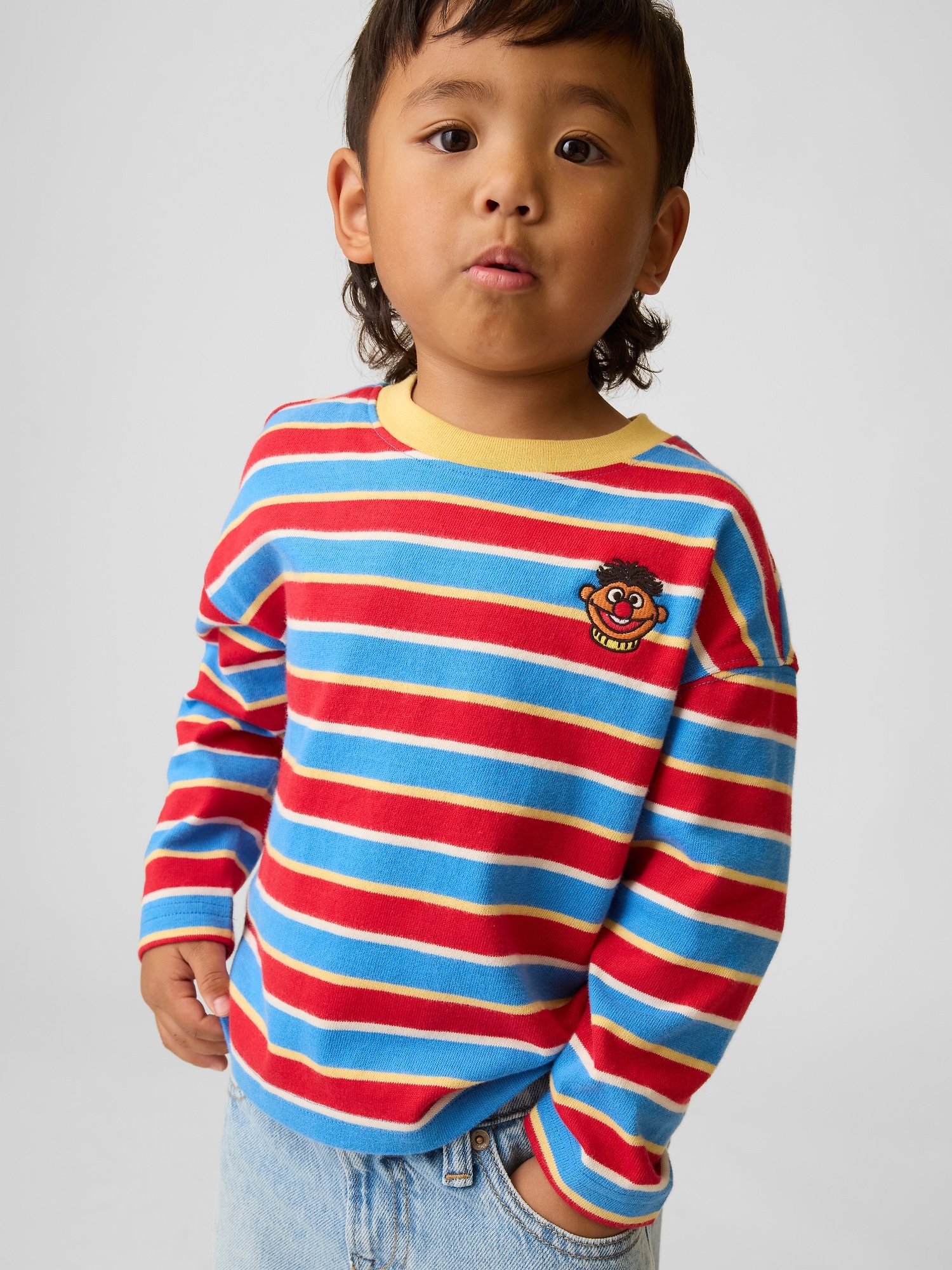 T-shirt à imprimé Ernie de Sesame Street pour Bébé et Tout-petit