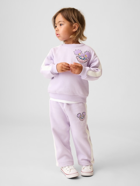 PANTALON EN COTON OUATÉ VINTAGEDOUX SESAME STREET POUR BÉBÉ ET TOUT-PETIT