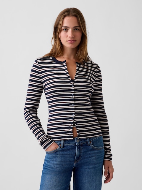 Modern Crewneck Cardigan