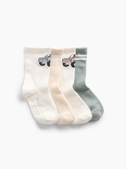 Baby & Toddler Brannan Bear & Stripe Socks (4-Pack)