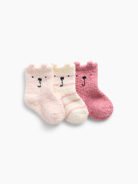 Baby Cozy Bear Socks (3-Pack)