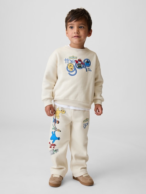 PANTALON EN COTON OUATÉ VINTAGEDOUX SESAME STREET POUR BÉBÉ ET TOUT-PETIT