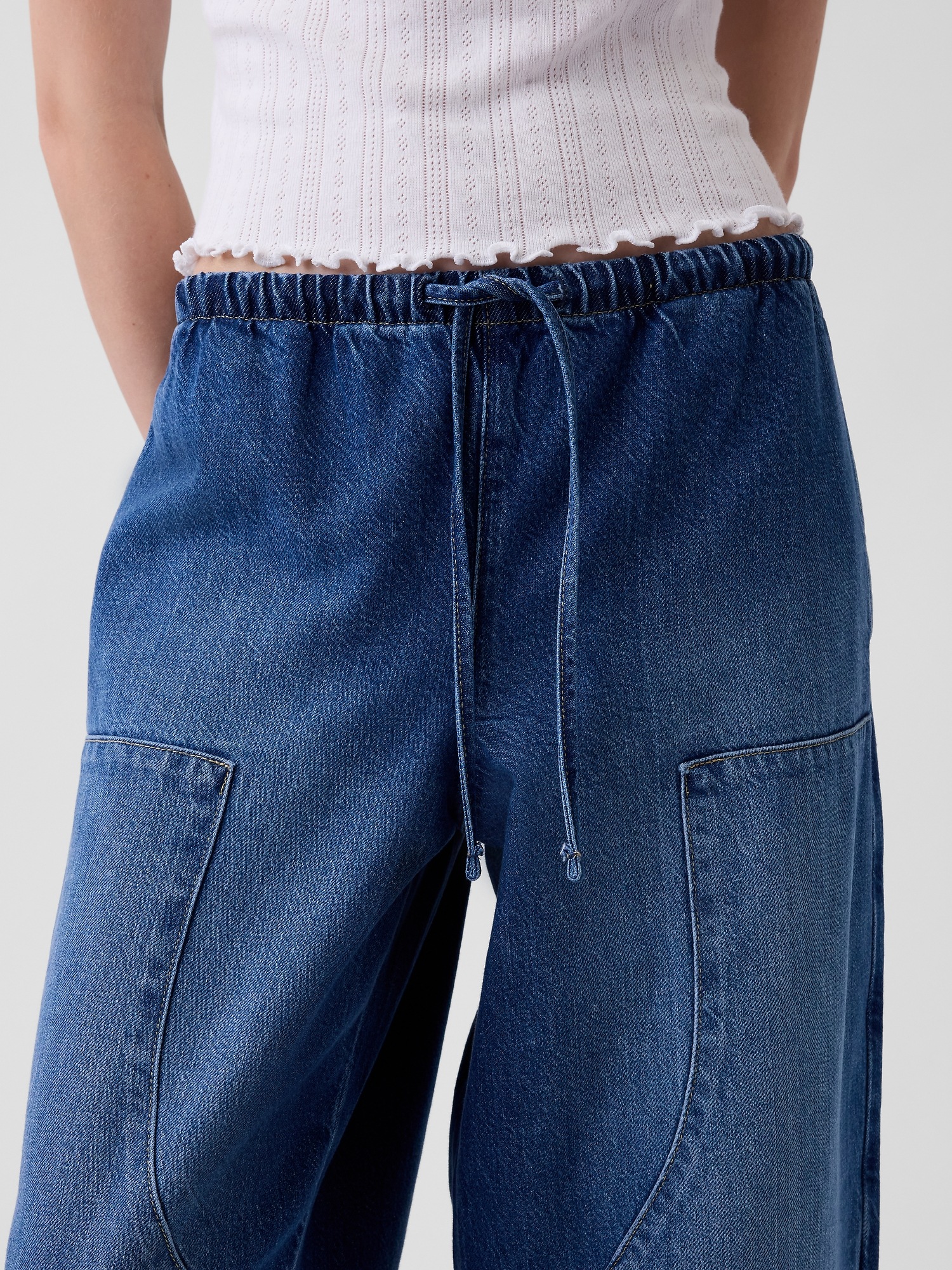 High Rise UltraSoft Easy Barrel Jeans