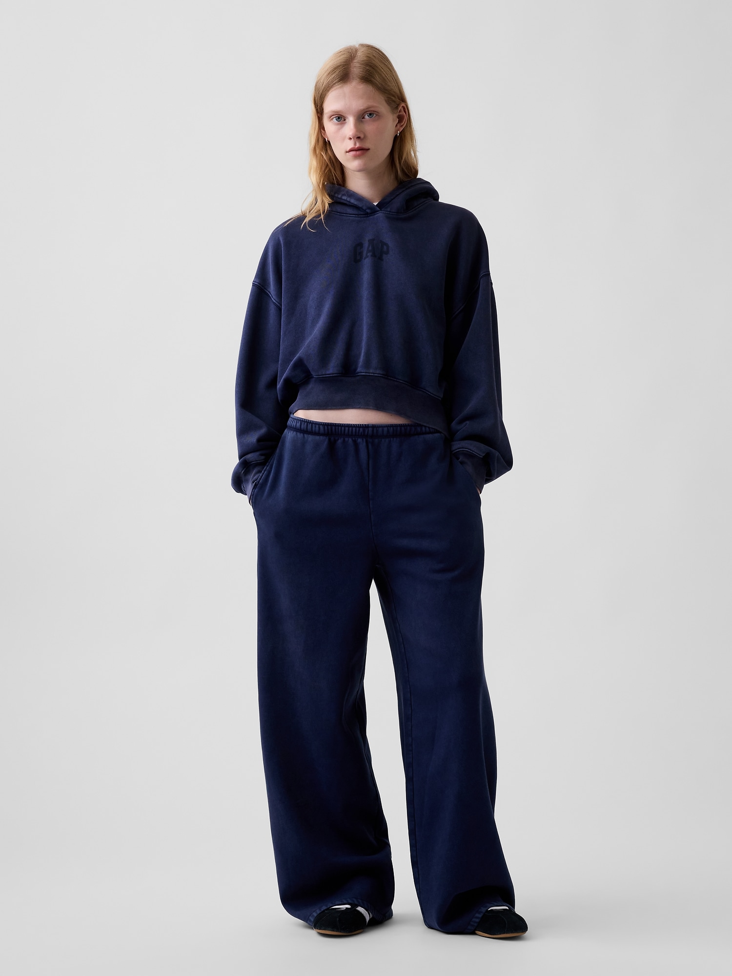 VintageSoft Baggy Wide-Leg Sweatpants