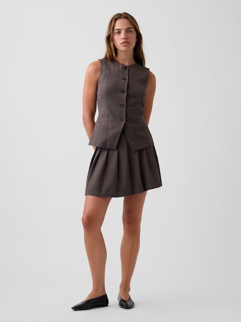 Pleated Mini Skort