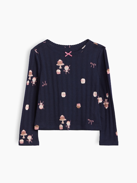 T-SHIRT EN TRICOT POINTELLE CÔTELÉ POUR BÉBÉ ET TOUT-PETIT