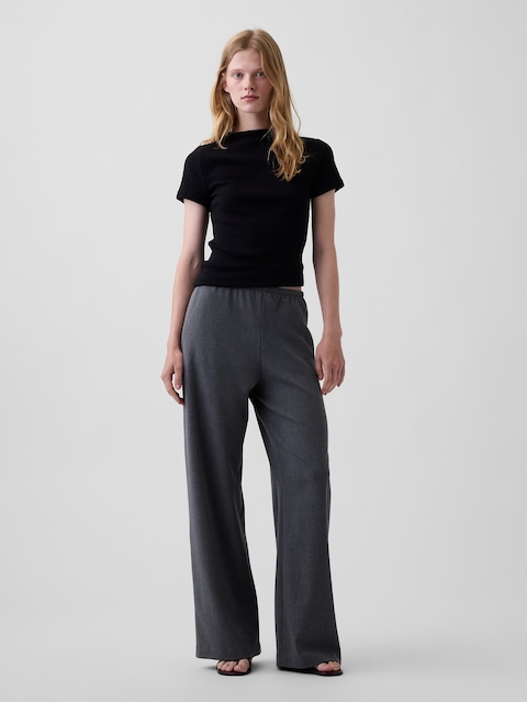 Easy Wide-Leg Pants