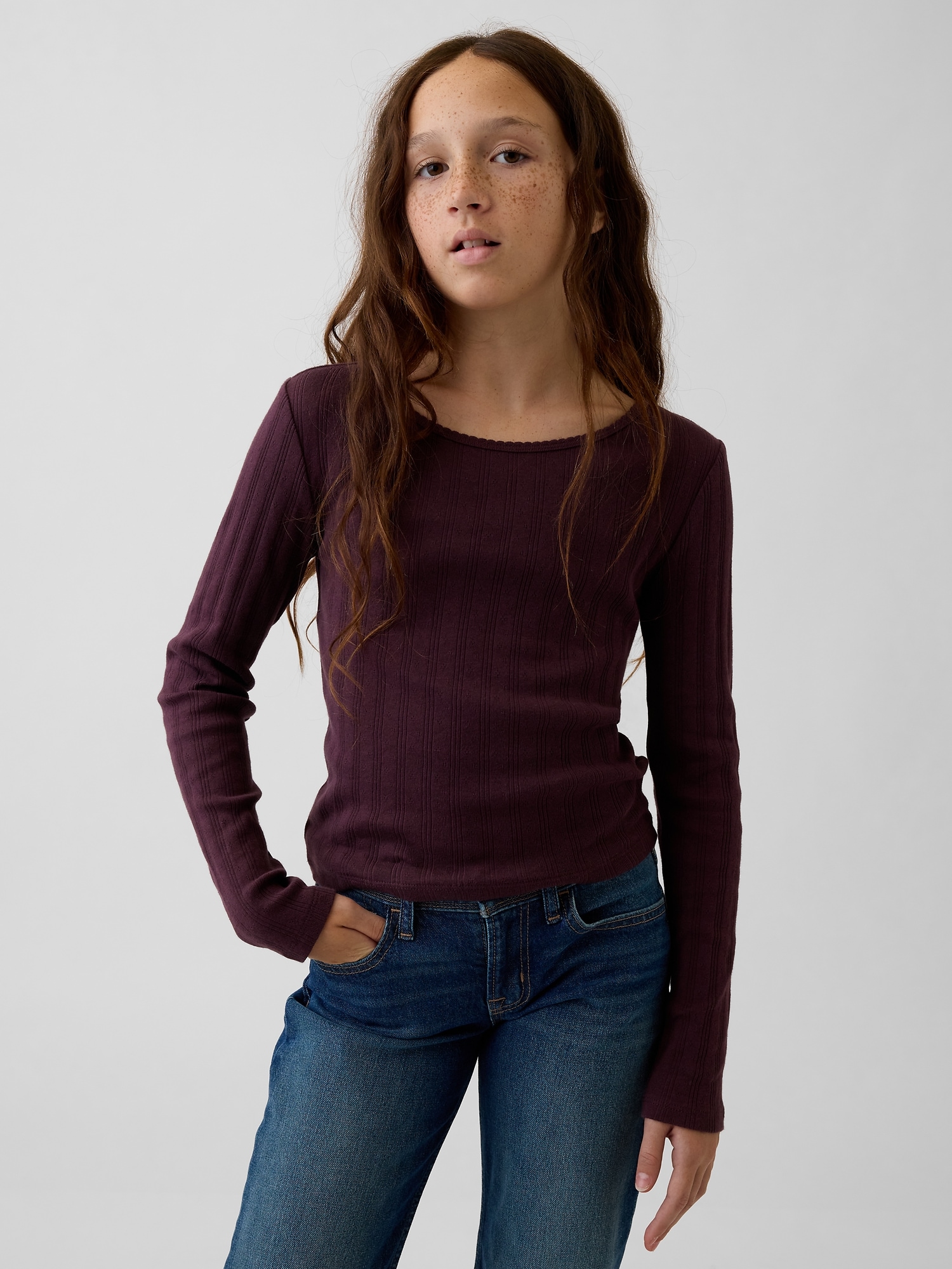 Kids Pointelle T-Shirt
