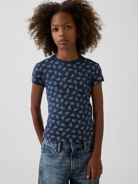 T-SHIRT EN TRICOT POINTELLE POUR ENFANT