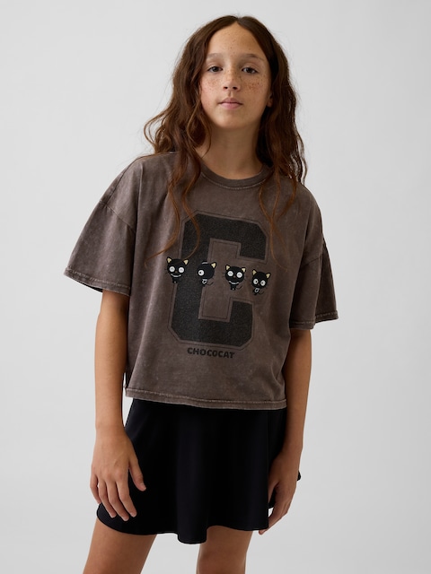T-SHIRT SURDIMENSIONNÉ COUPE DROITE À IMPRIMÉ POUR ENFANT