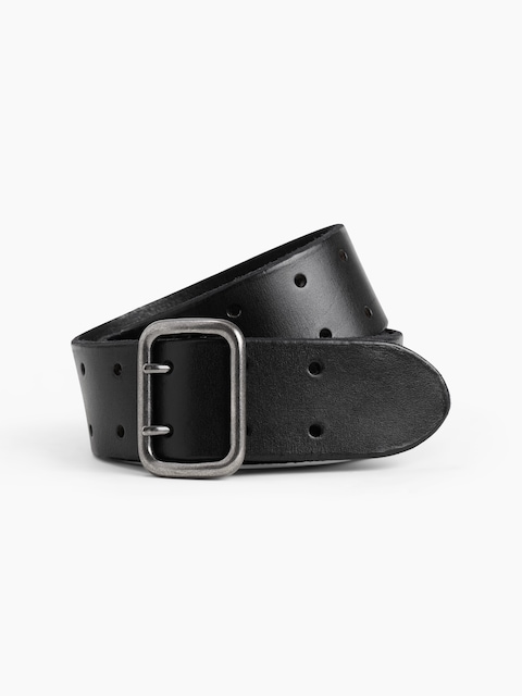 Double-Prong Leather Belt