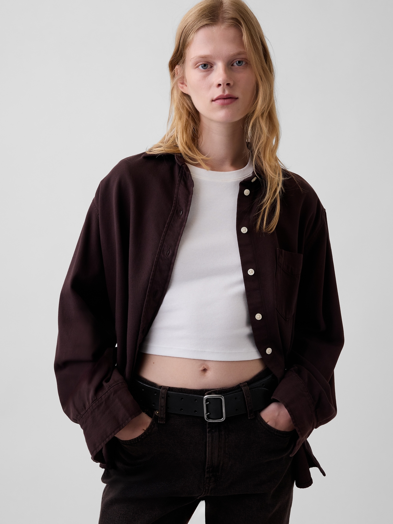 Double-Prong Leather Belt
