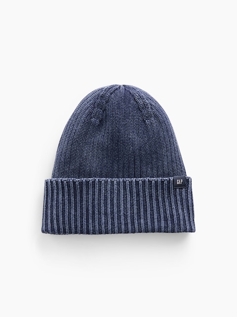Kids 100% Cotton Rib Knit Beanie