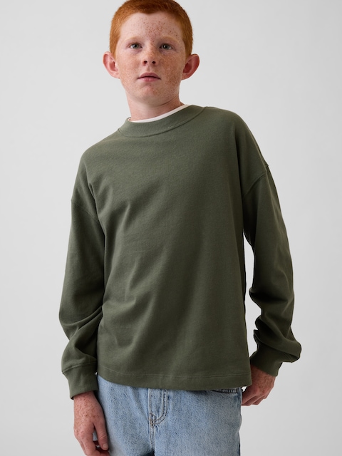T-SHIRT SURDIMENSIONNÉ EN TISSU ÉPAIS POUR ENFANT