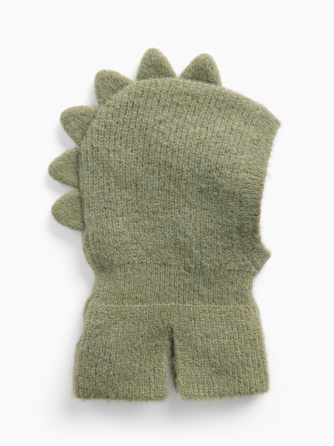 PASSE-MONTAGNE DE DINOSAURE EN TRICOT POUR BÉBÉ ET TOUT-PETIT