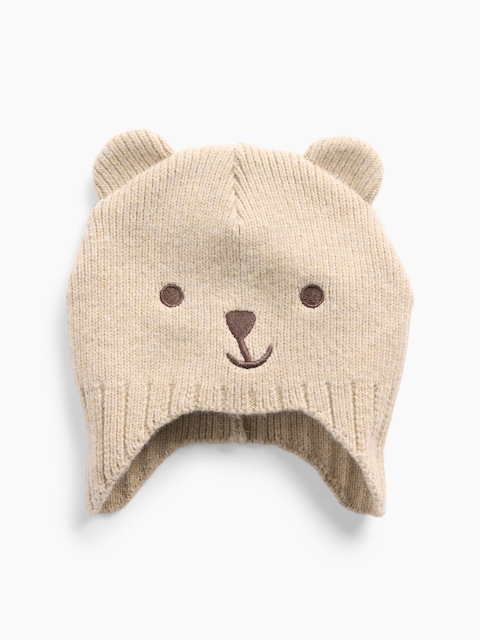 CHAPEAU EN TRICOT OURSON BRANNAN POUR BÉBÉ ET TOUT-PETIT