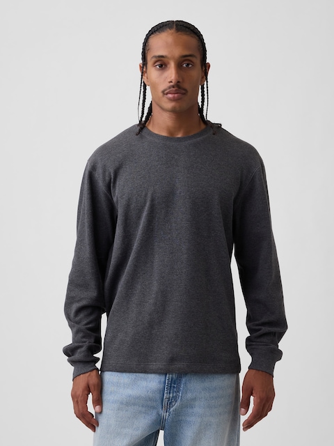 T-SHIRT GAUFRÉ DÉCONTRACTÉ
