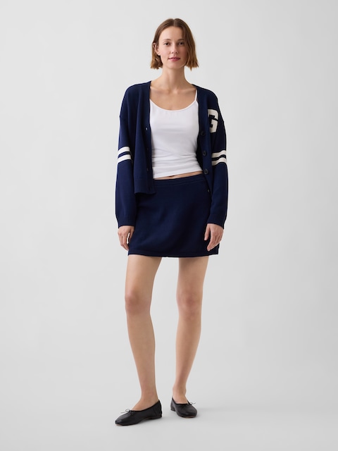 JUPE-SHORT COURTE EN TRICOT 100 % COTON