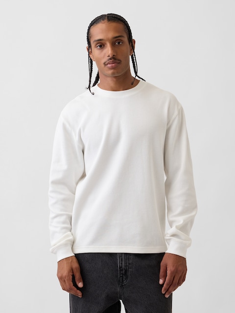 T-SHIRT GAUFRÉ DÉCONTRACTÉ