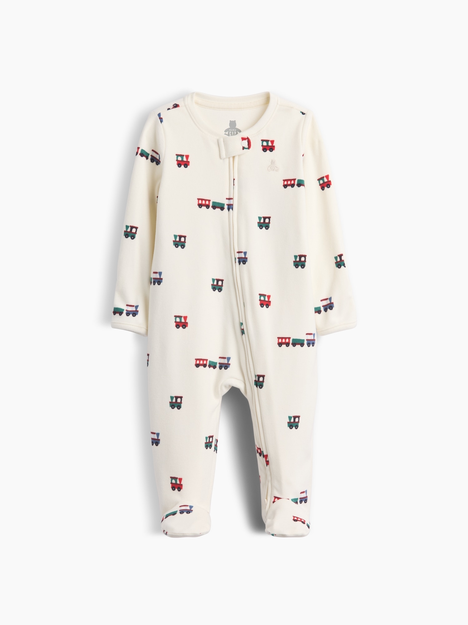 Une-pièce à pieds en tricot soyeux pour Bébé