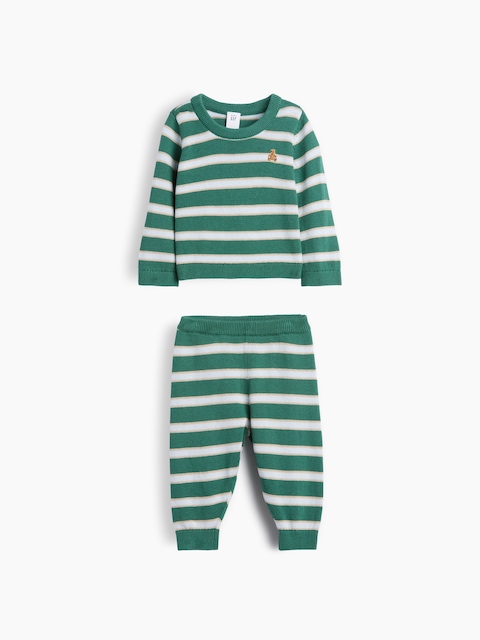 Baby Stripe Sweater Outfit Set