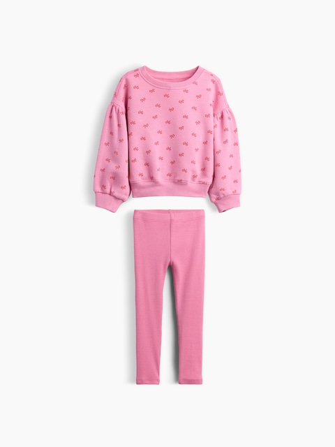 Baby & Toddler Sweatshirt & Rib Leggings Set