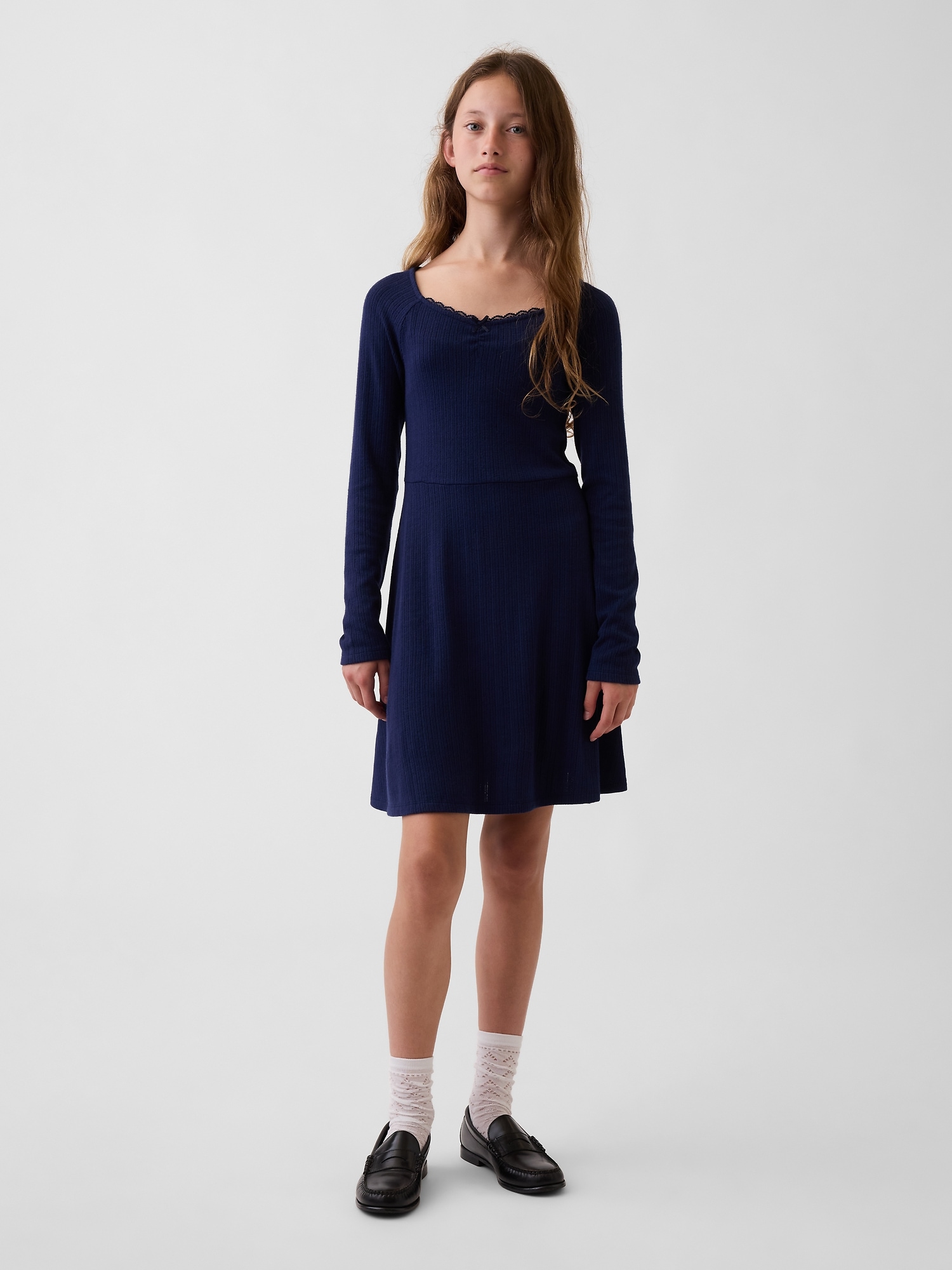 Kids Pointelle Rib Dress