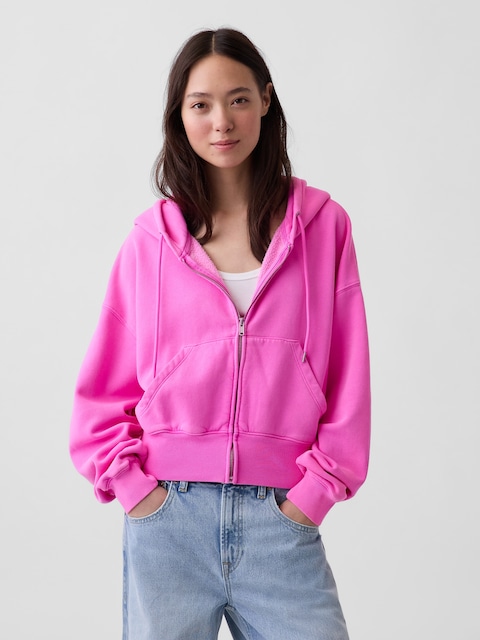 VintageSoft Wedge Zip Hoodie
