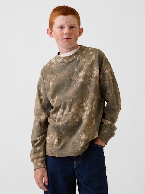 T-SHIRT SURDIMENSIONNÉ EN TISSU ÉPAIS POUR ENFANT